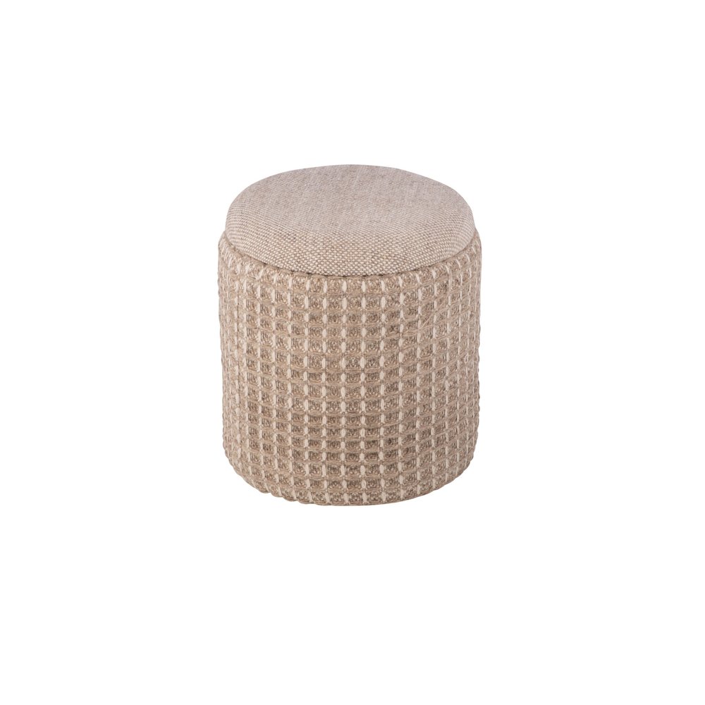 Handwoven Plutus Tuape Waffle Storage Ottoman. Picture 3