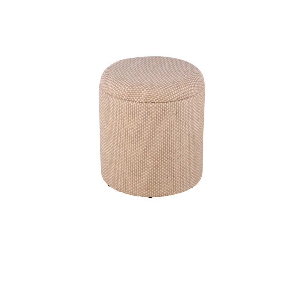 Handwoven Apollo Jute Check Storage Ottoman. Picture 3