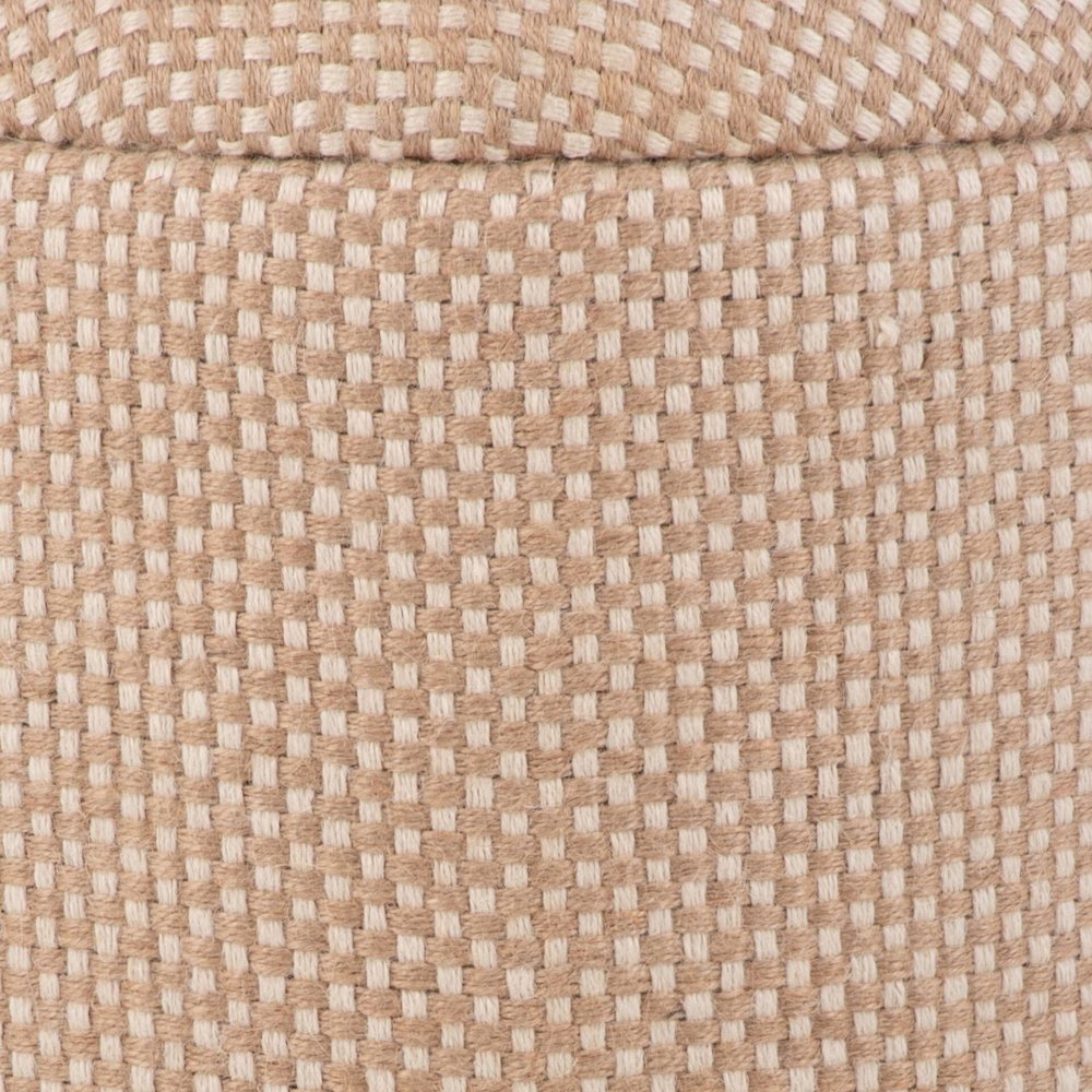 Handwoven Apollo Jute Check Storage Ottoman. Picture 7