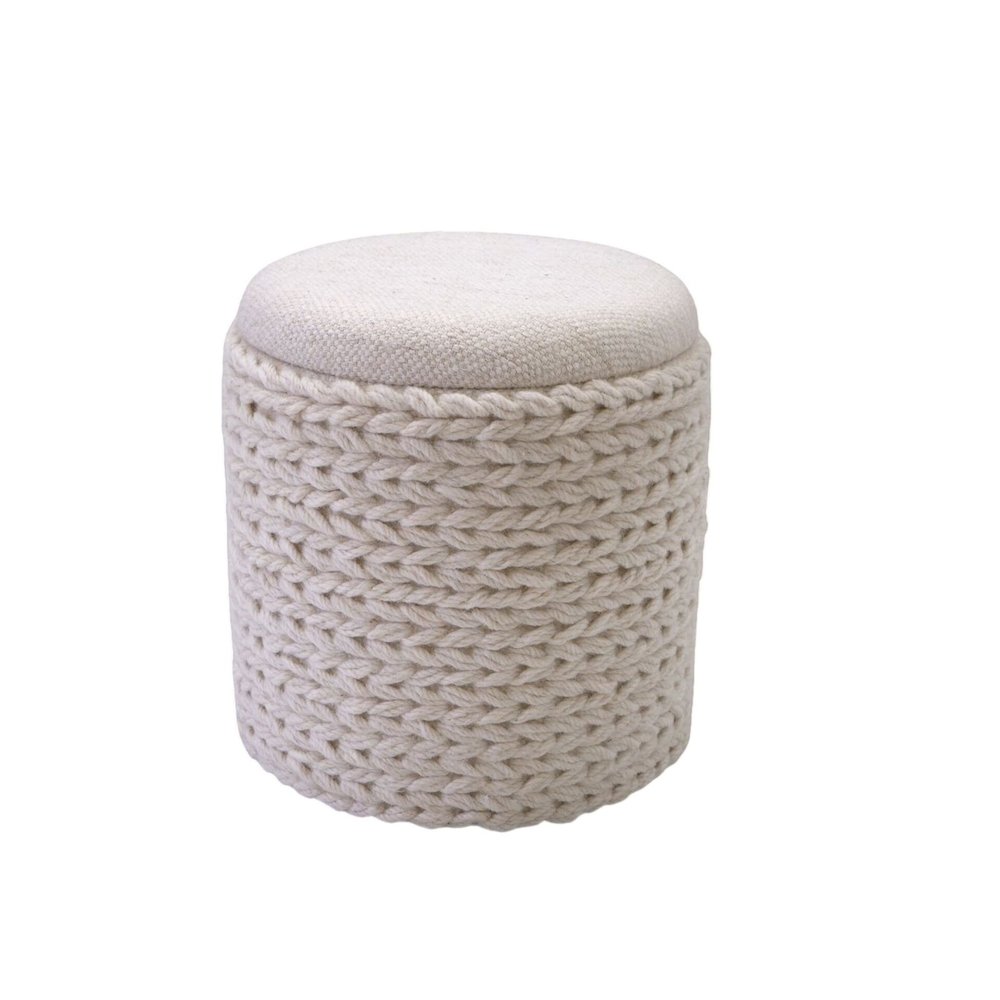 Handwoven Priapus Rope Fabric Storage Ottoman. Picture 2