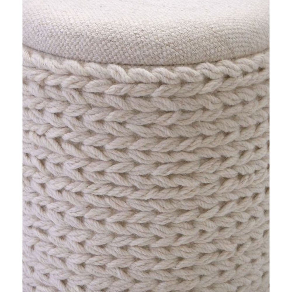 Handwoven Priapus Rope Fabric Storage Ottoman. Picture 4