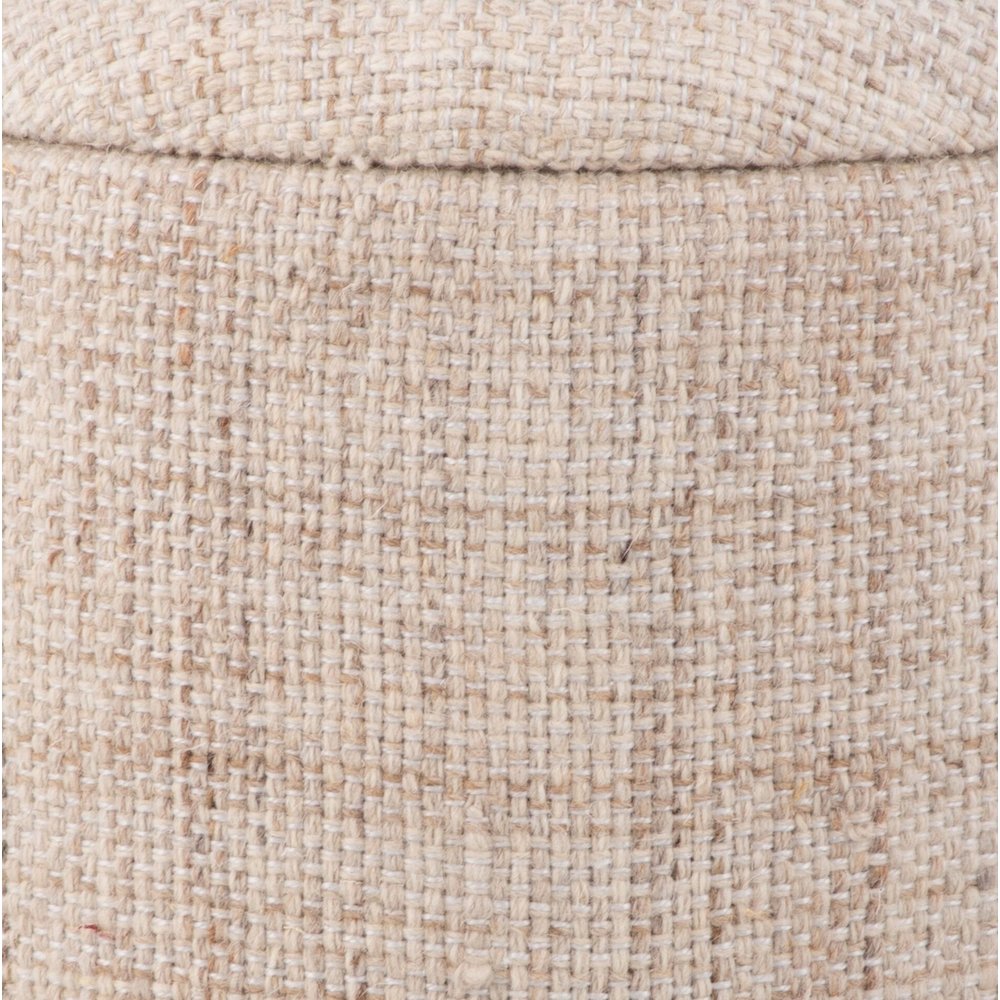 Handwoven Boreas Hammered Metal Storage Ottoman. Picture 8