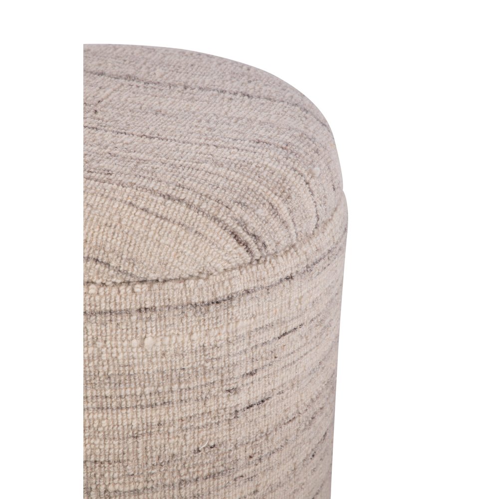 Handwoven Triton Matte Black Base Storage Ottoman. Picture 6