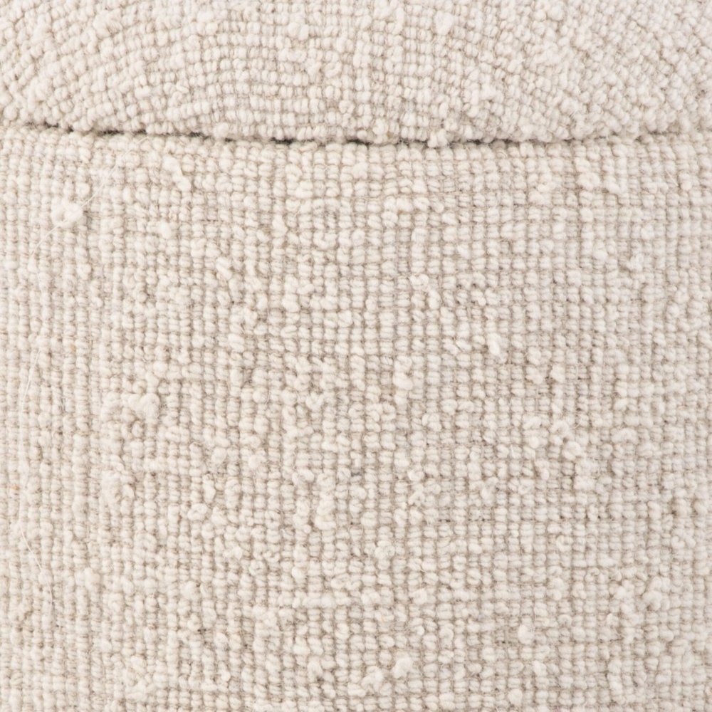 Handwoven Hestia Round Wood Base Storage Ottoman. Picture 8