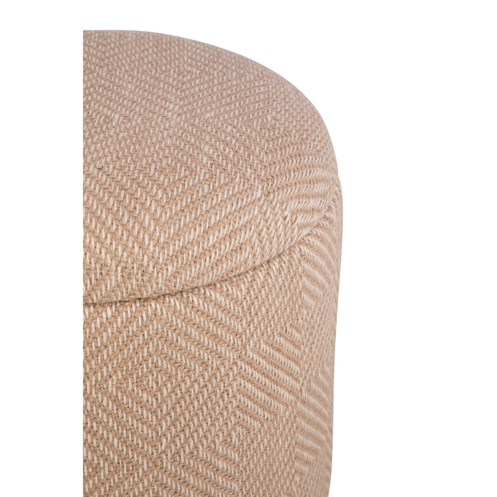 Handwoven Hesperus Diamond Juste Storage Ottoman. Picture 7