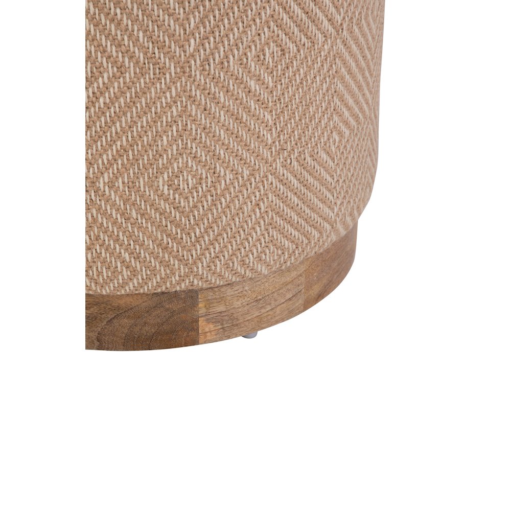 Handwoven Hesperus Diamond Juste Storage Ottoman. Picture 6