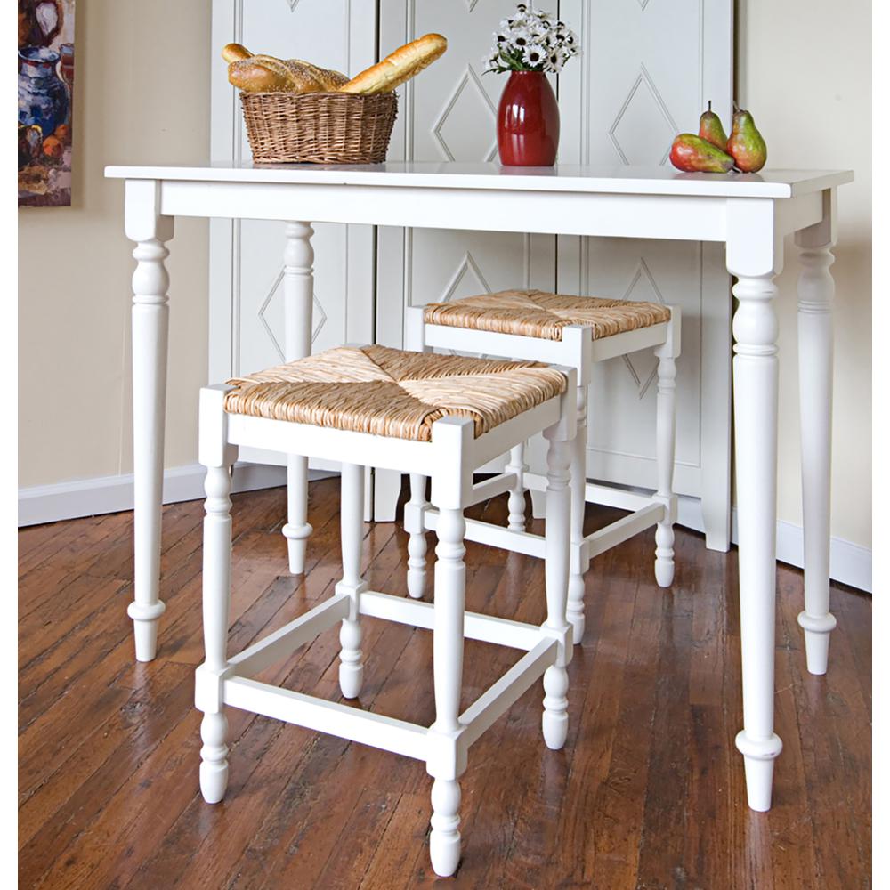 Hawthorne 24" Counter Stool - Antique White. Picture 8