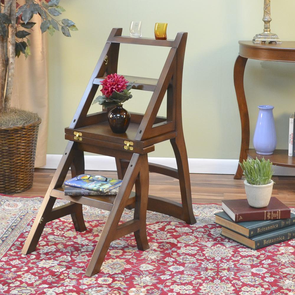Folding Library Chair - Chestnut. Picture 15
