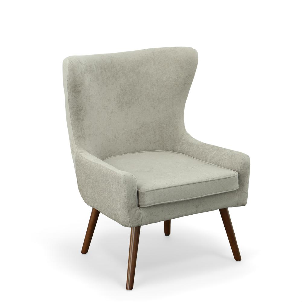 Claudie Wingback Accent Chair - Gray. Picture 1