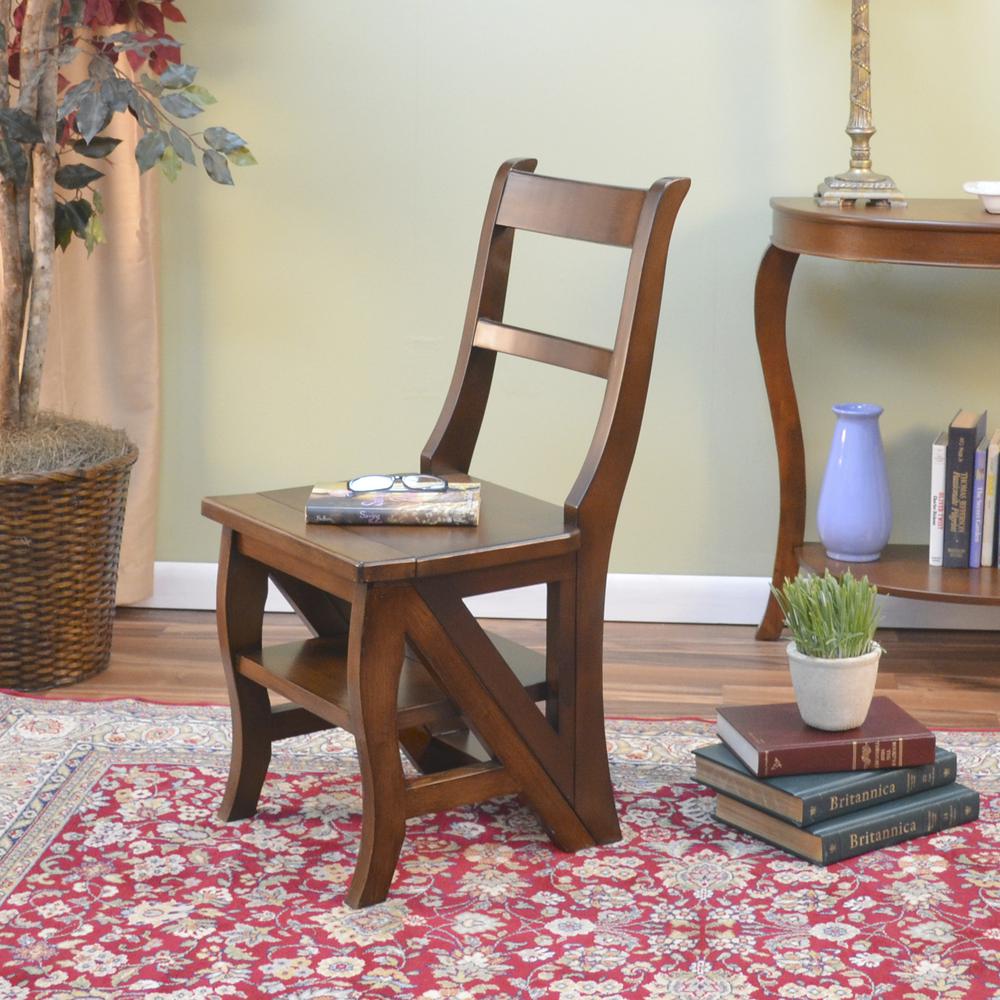 Folding Library Chair - Chestnut. Picture 16