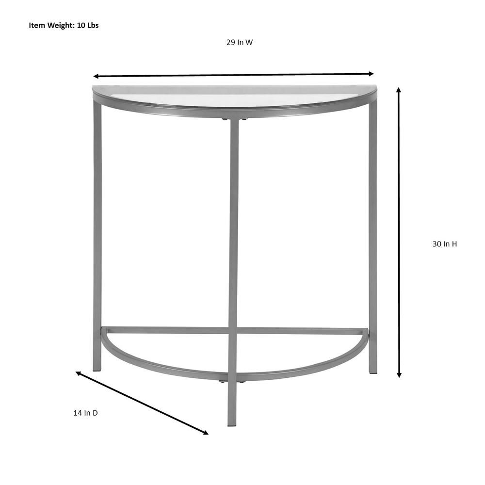 Fenice Demilune Console Table - Gold. Picture 4