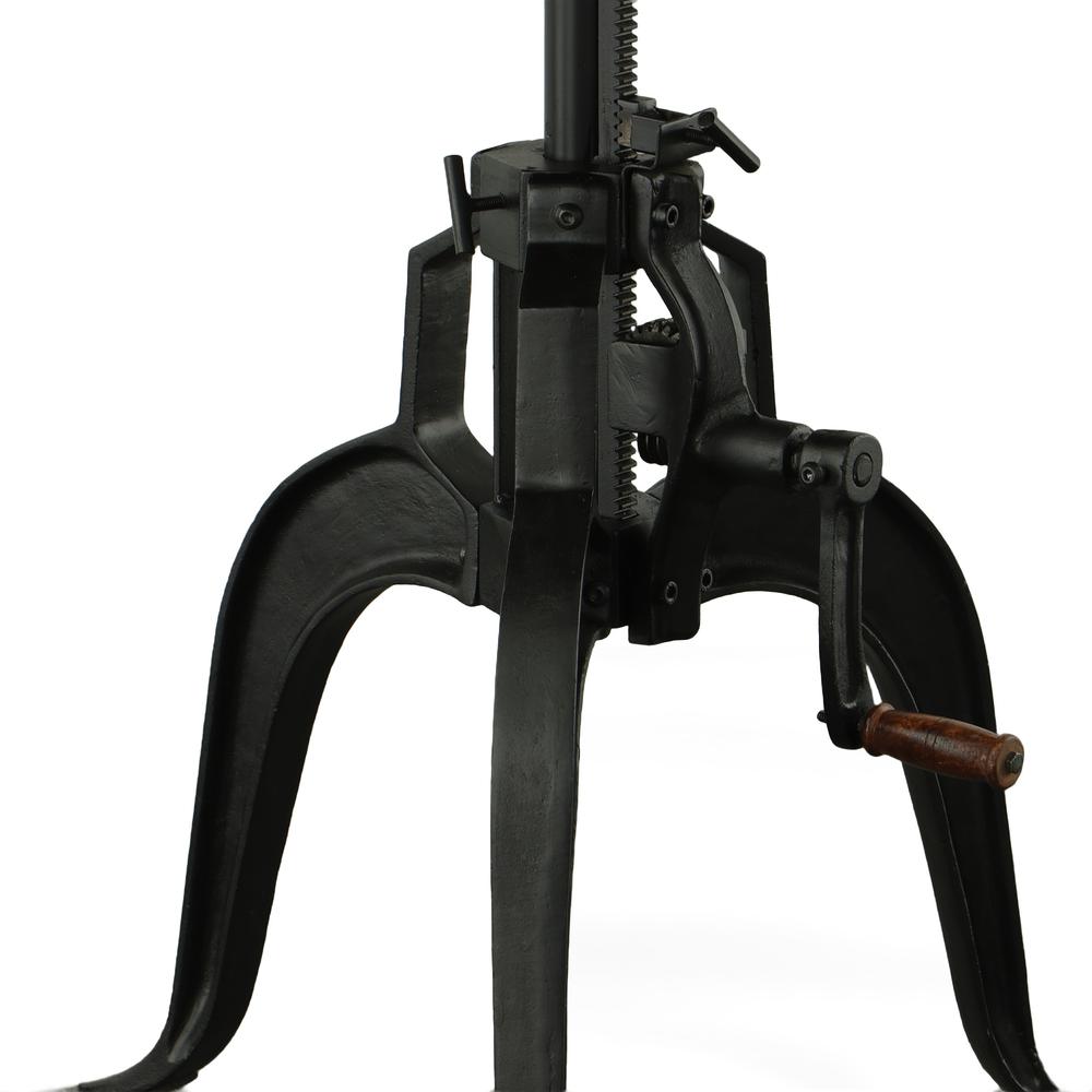 Bentley Adjustable Crank Table - Chestnut Top - Black Base. Picture 3