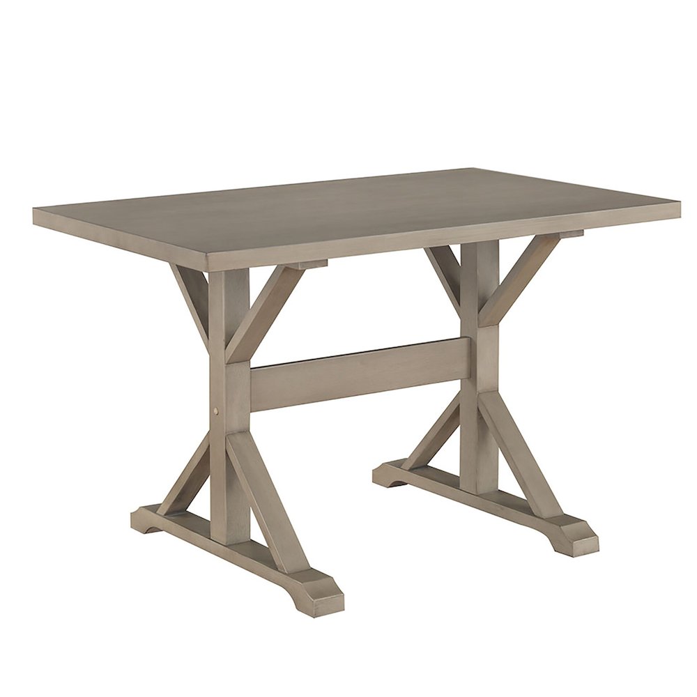 Florence Trestle Table and 4 Romero Parson Upholstered Chairs. Picture 3