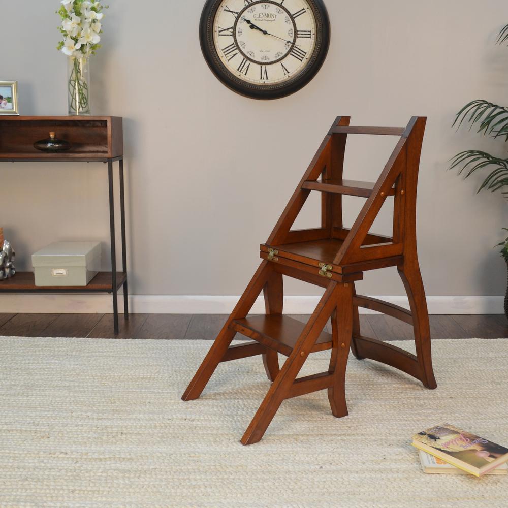 Folding Library Chair - Chestnut. Picture 12