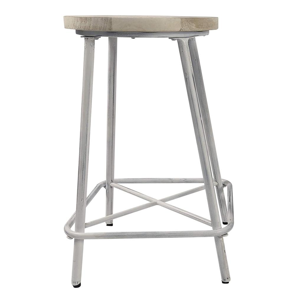 Illona 24" Counter Stool - Set of 2 - Whitewash. Picture 5