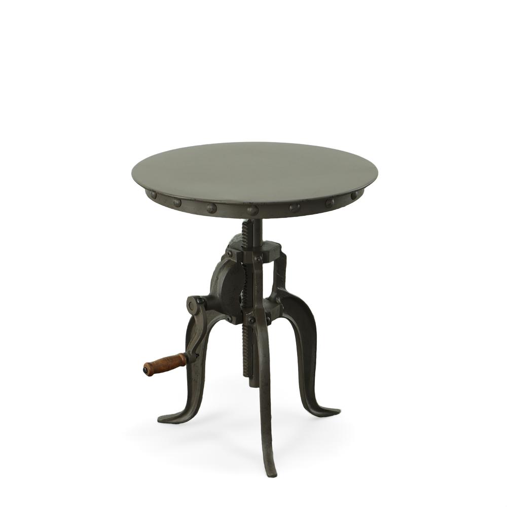 Regan Adjustable Accent Table - Industrial. Picture 1