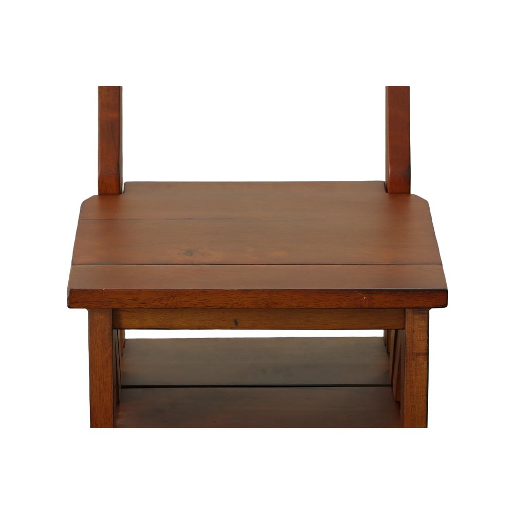 Folding Library Chair - Chestnut. Picture 8