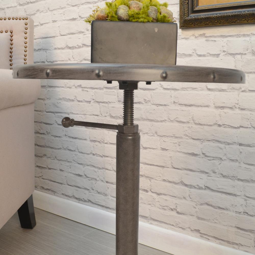 Colton Adjustable Vintage Table - Industrial. Picture 7