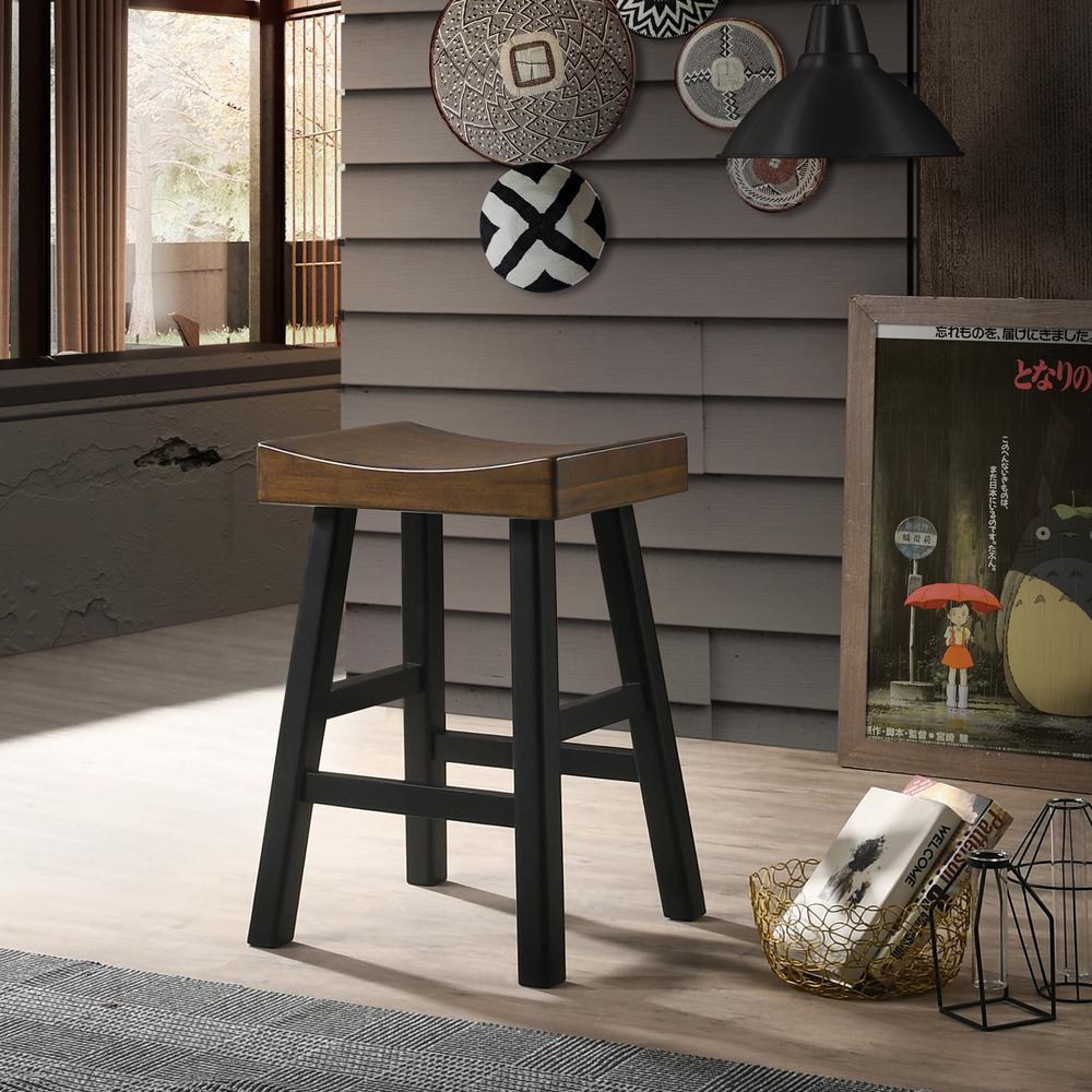Colborn 25" Counter Stool - Elm/Black. Picture 3