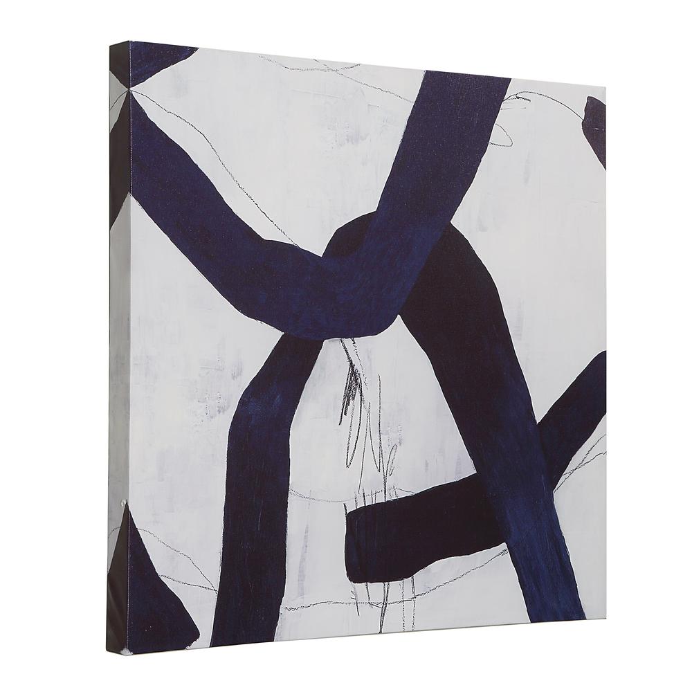 Abstract Wall Art 2 - Set of 2 - Blue. Picture 1