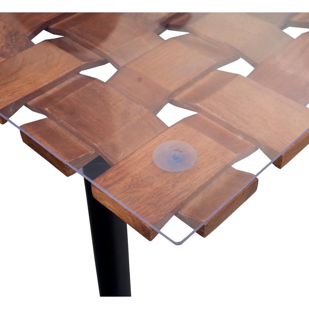 Waverly Dining Table - Honey Gold/Black. Picture 2