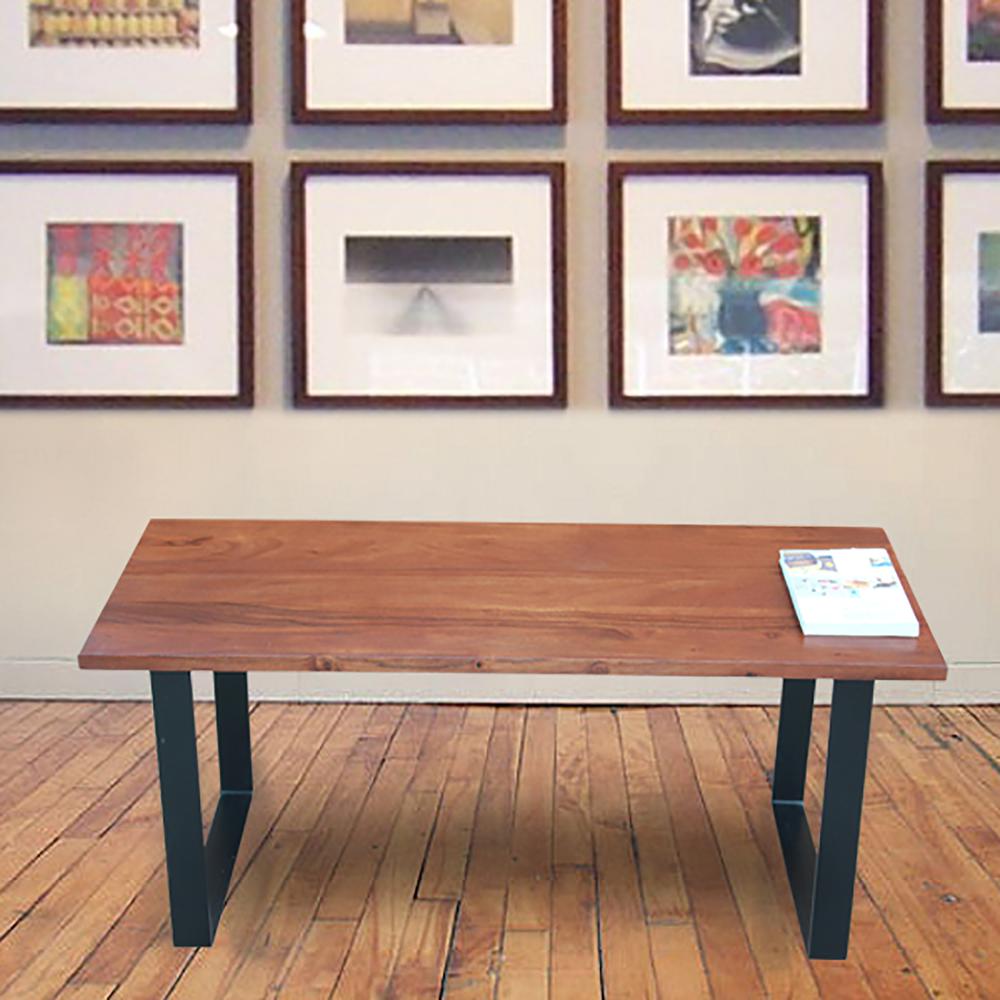 Braden Bench - Chestnut/Black. Picture 4