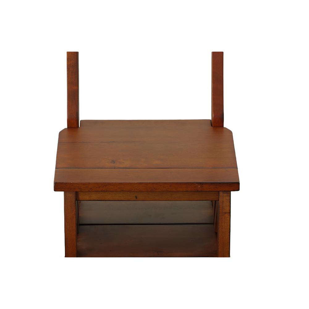 Folding Library Chair - Chestnut. Picture 3