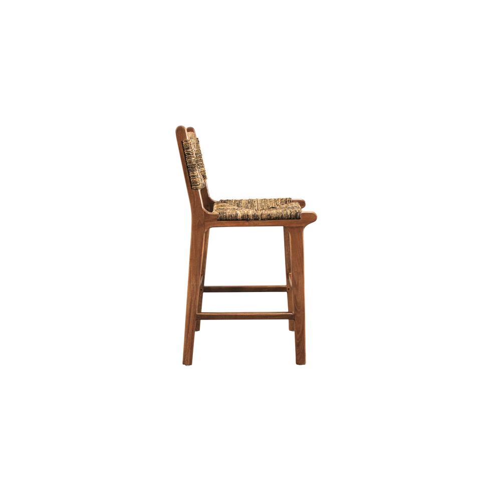 Banana Weave Barstool - Set of 2 - Caramel. Picture 3