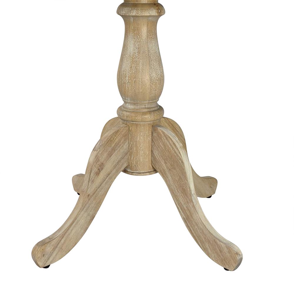 Fairview 36" Round Pedestal Bar Table - Natural Driftwood. Picture 4