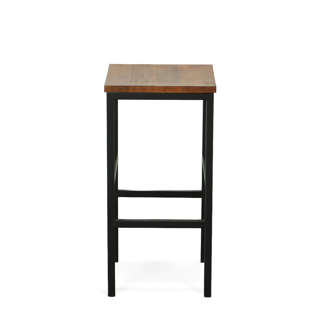 Aileen 30" Barstool - Chestnut/Black. Picture 3
