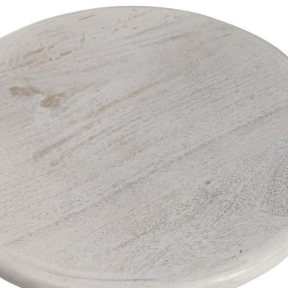 Justin Adjustable Barstool - Whitewash. Picture 5