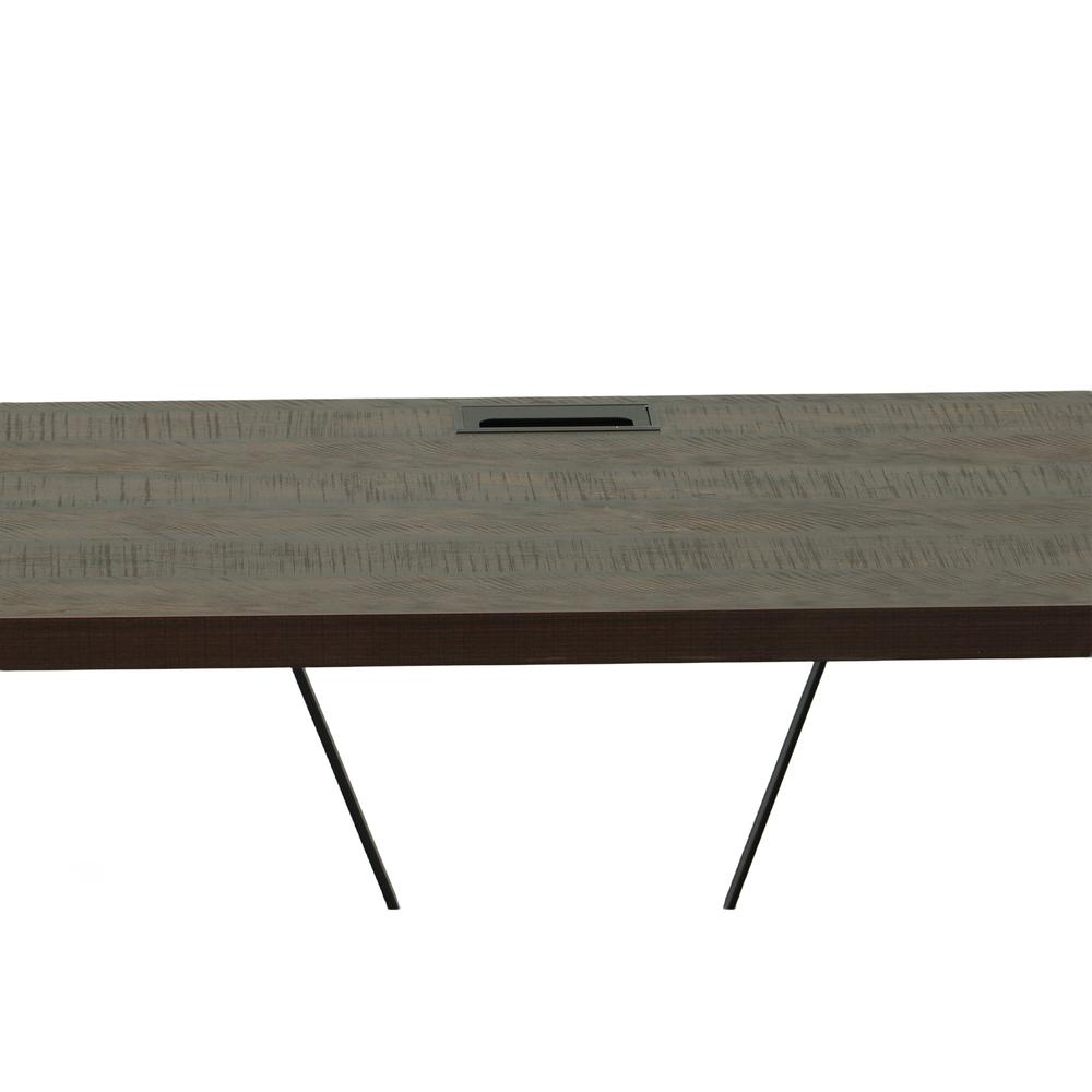 Kendall Computer Desk - Elm/Black. Picture 4
