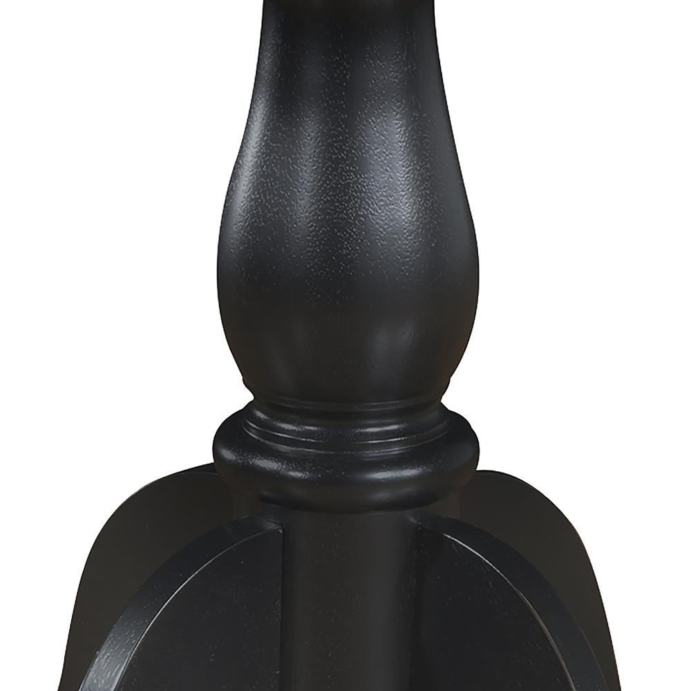 Fairview 30" Round Pedestal Dining Table - Antique Black. Picture 5