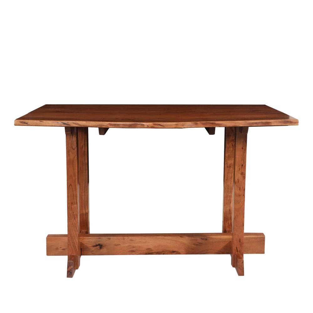 Live Edge Dining Table - Natural Acacia - Honey Gold. Picture 2
