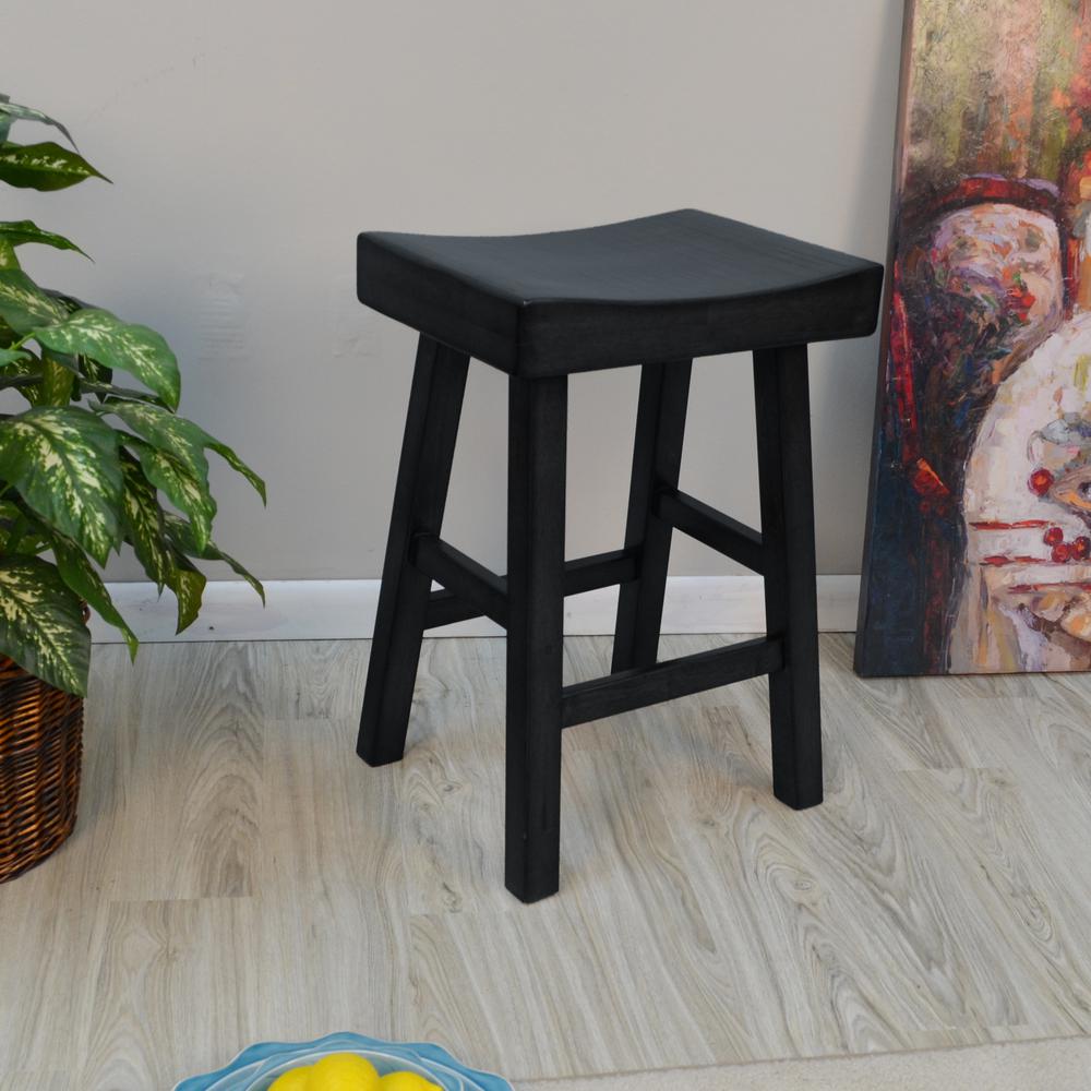 Colborn 25" Counter Stool - Antique Black. Picture 3