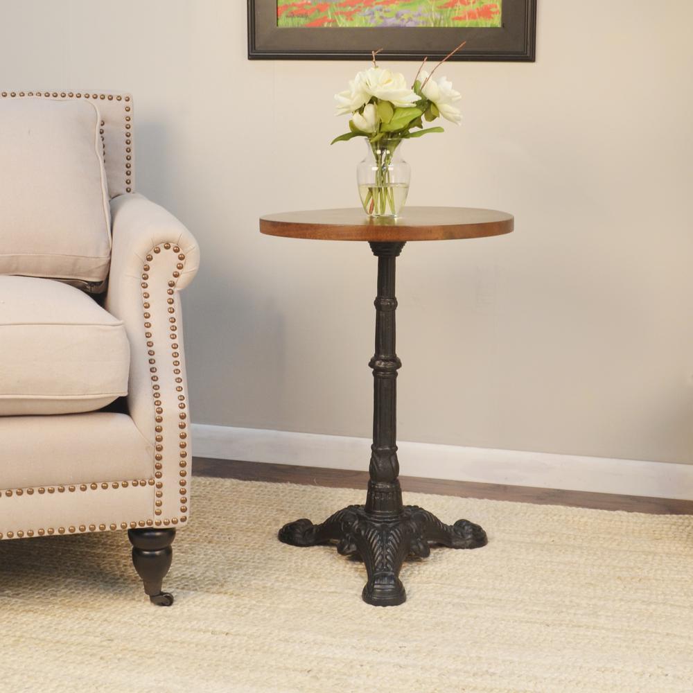 Brera Accent Table - Chestnut/Black. Picture 2