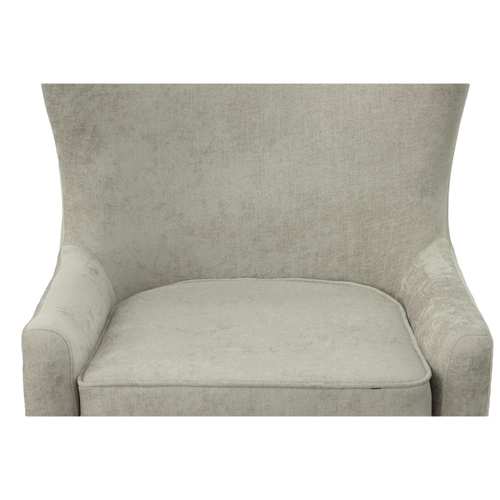 Claudie Wingback Accent Chair - Gray. Picture 4