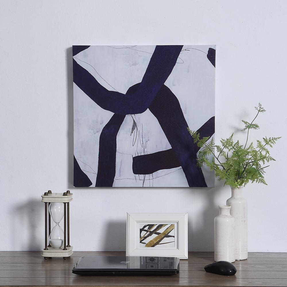 Abstract Wall Art 2 - Set of 2 - Blue. Picture 3
