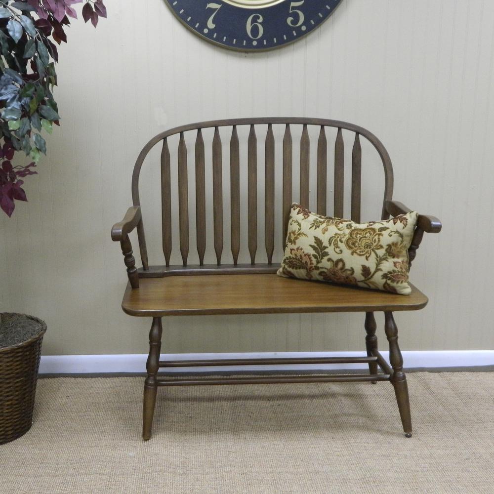 Windsor Bench - American Oak. Picture 6