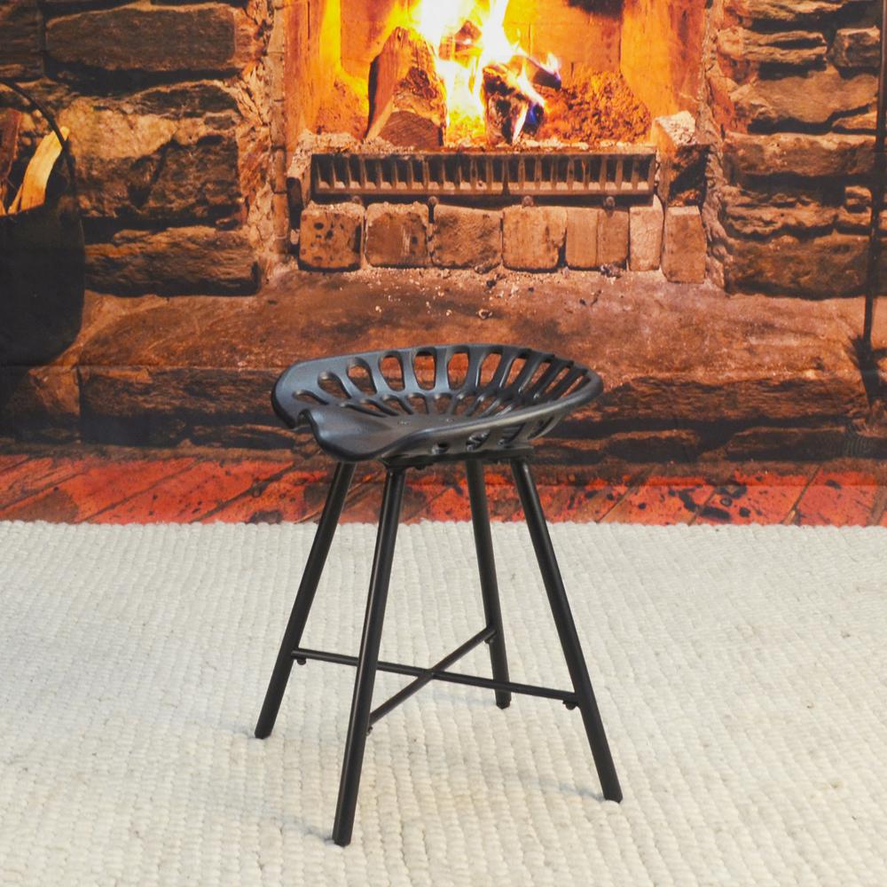 Jace Tractor Seat Stool - Black. Picture 3