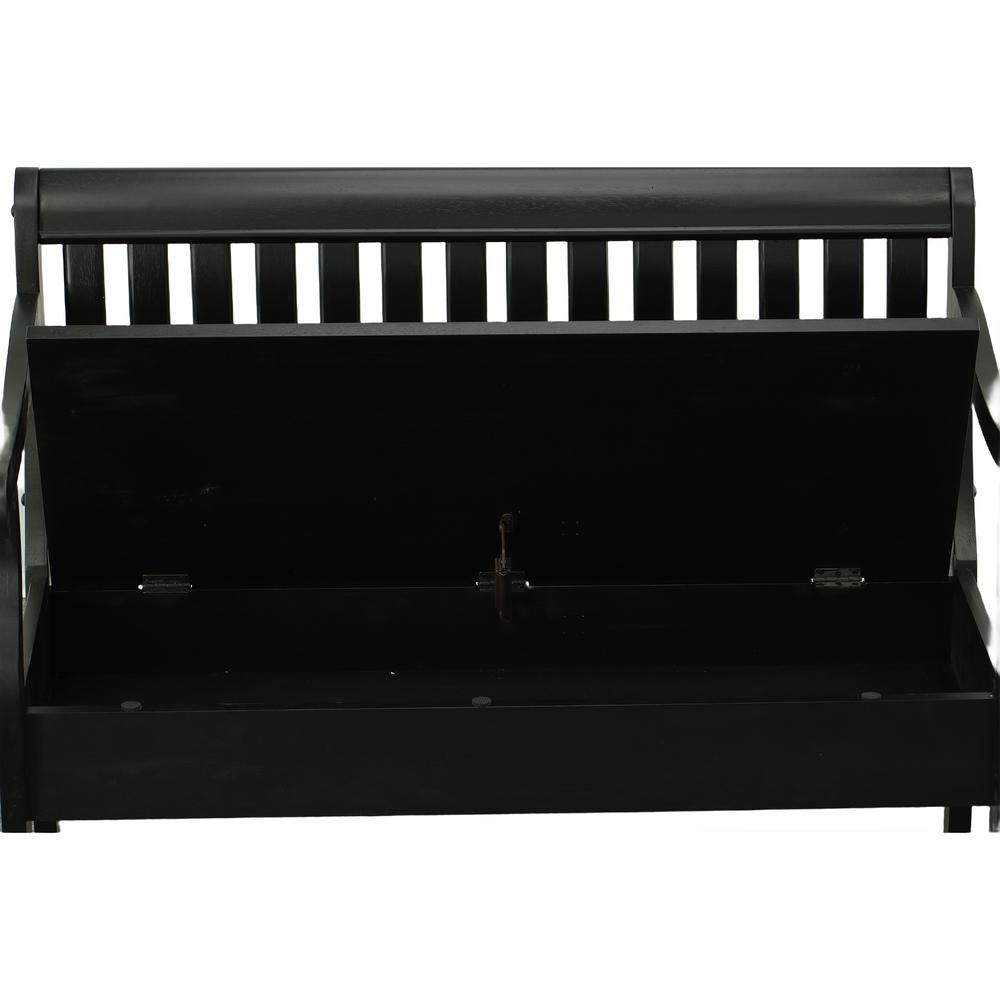 Veranda Storage Bench - Antique Black. Picture 7