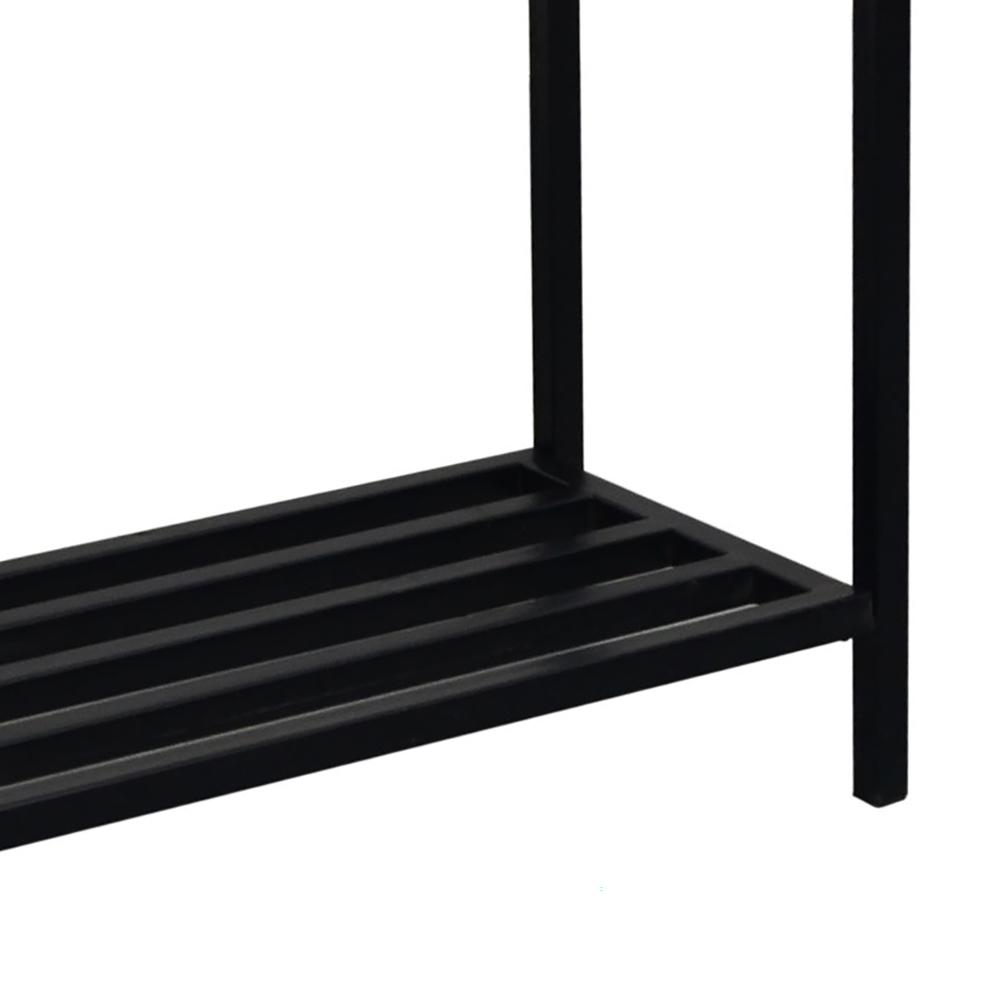 Ryan Console Table - Chestnut/Black. Picture 4