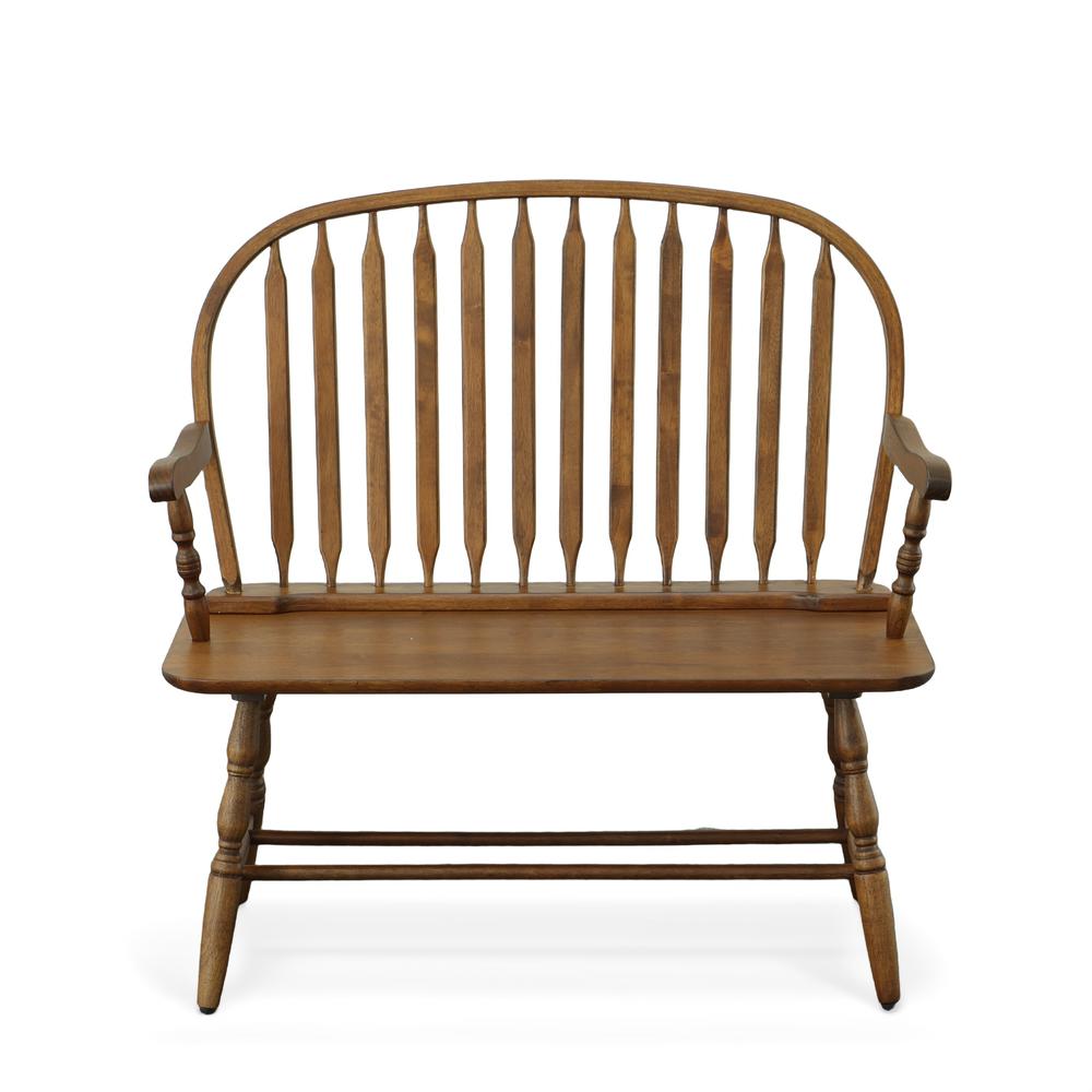 Windsor Bench - American Oak. Picture 4