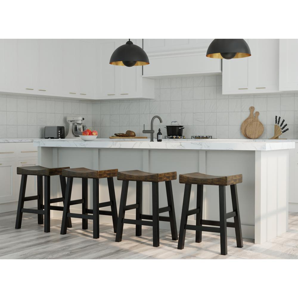 Colborn 25" Counter Stool - Elm/Black. Picture 4