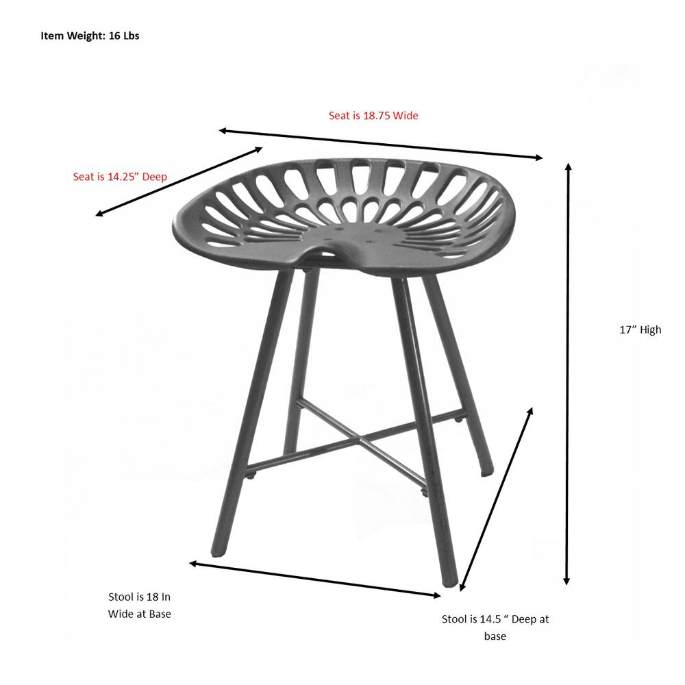 Jace Tractor Seat Stool - Industrial. Picture 8