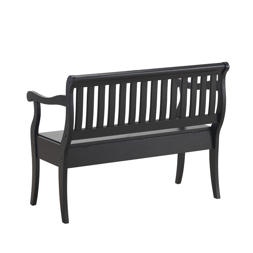 Veranda Storage Bench - Antique Black. Picture 4