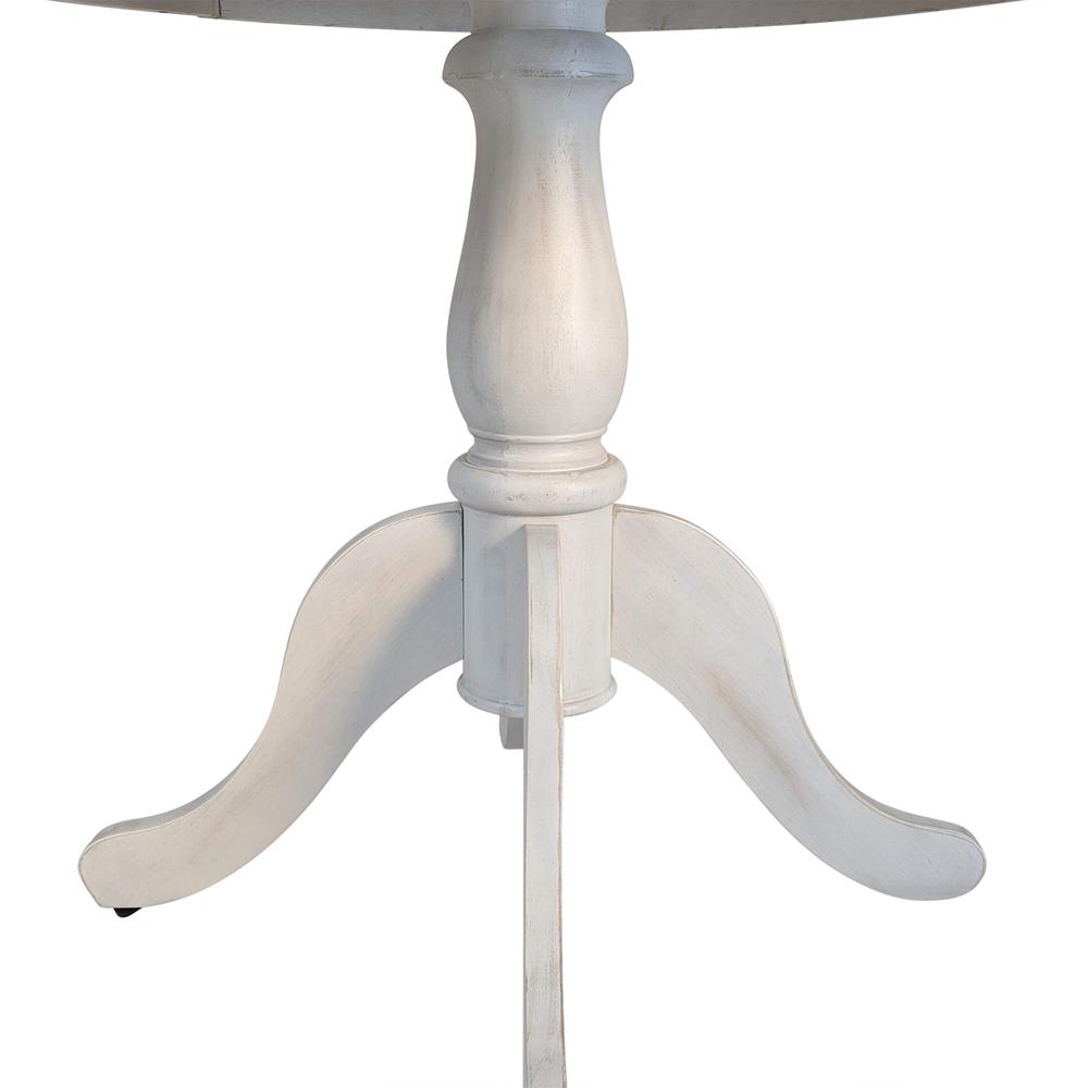 Fairview 36" Round Pedestal Dining Table - Whitewash. Picture 2