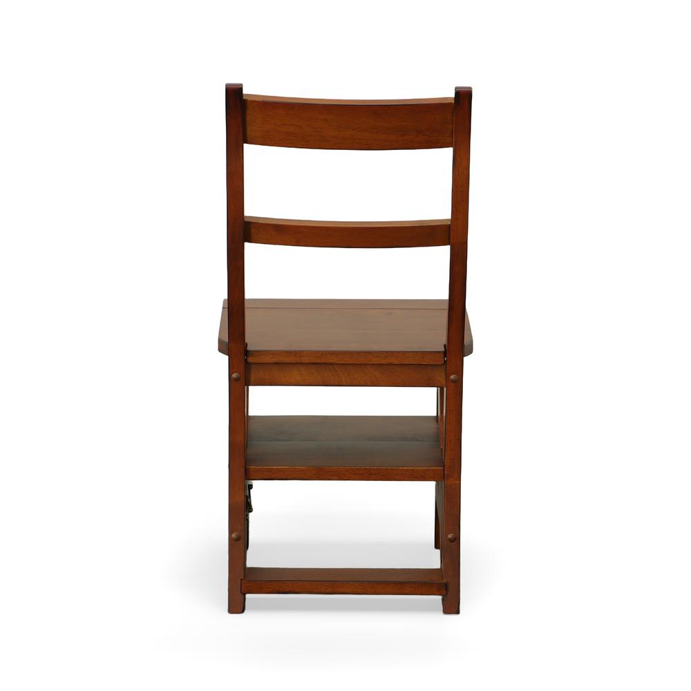 Folding Library Chair - Chestnut. Picture 4