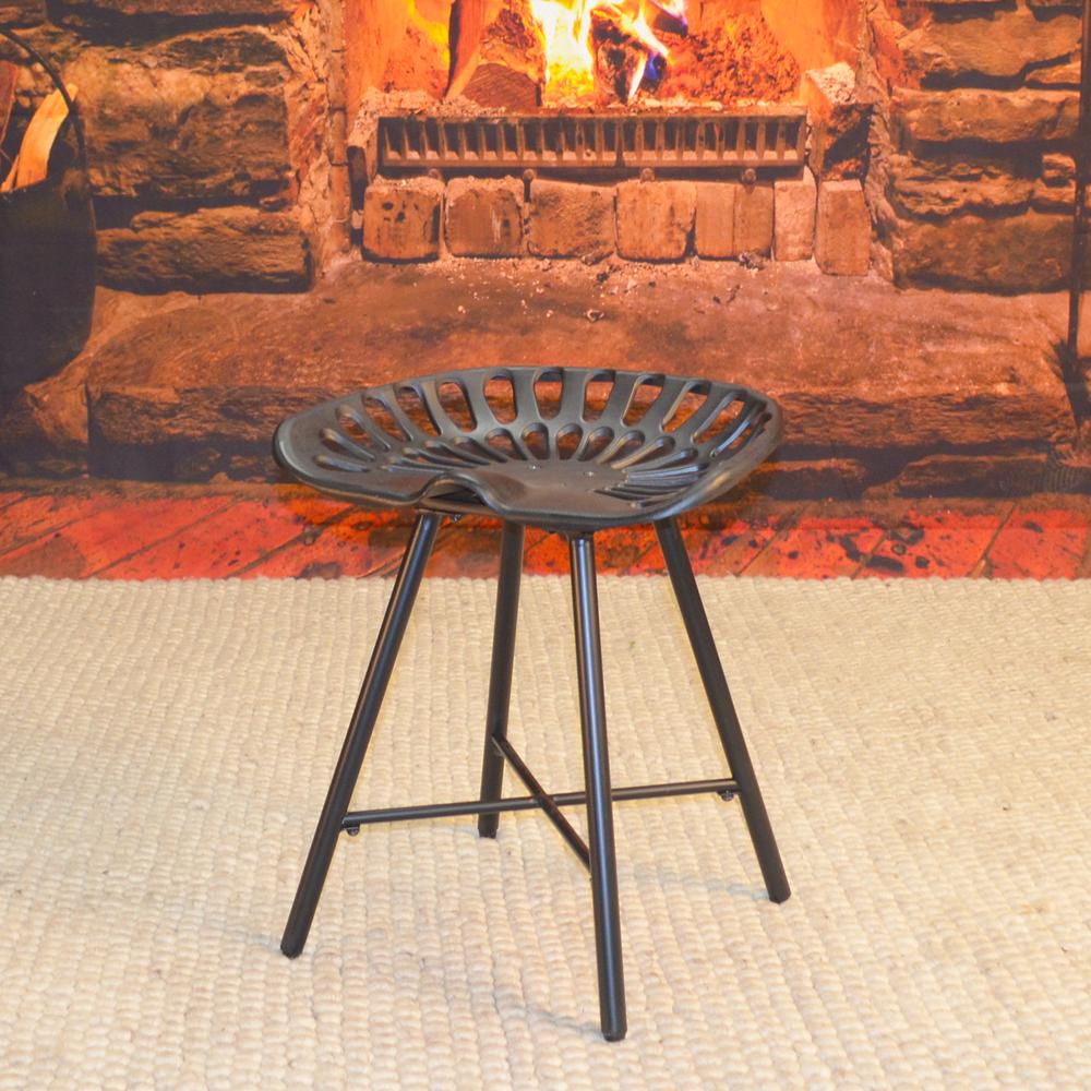 Jace Tractor Seat Stool - Black. Picture 2