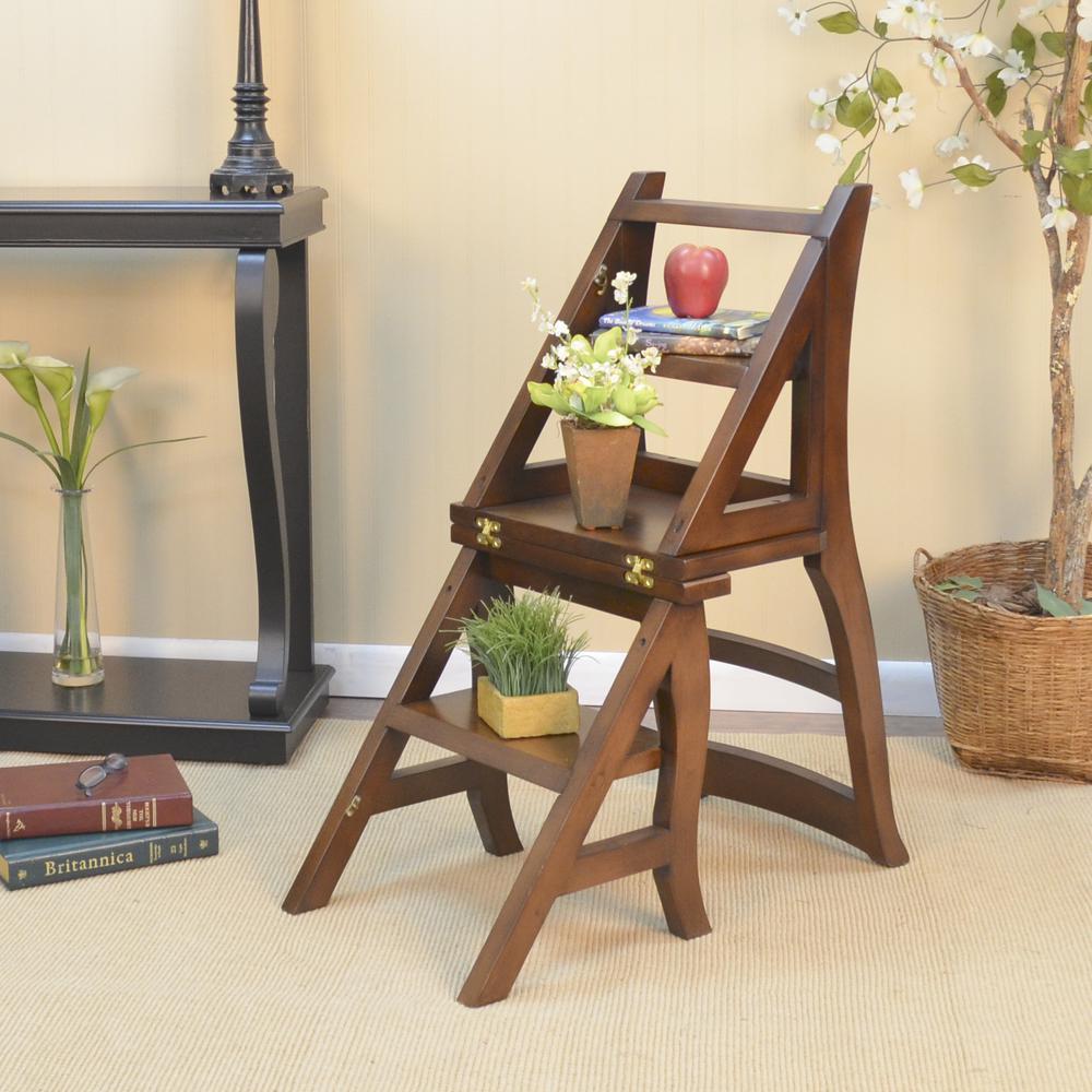 Folding Library Chair - Chestnut. Picture 13